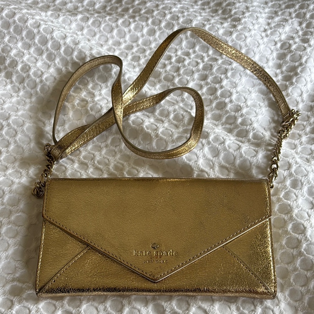 Kate Spade Gold Crossbody Bag